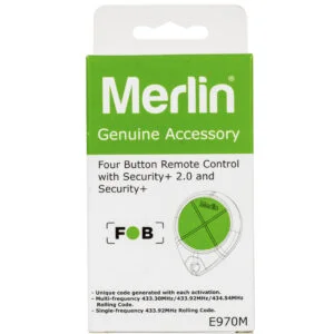 Merlin E970M Premium 4 Button Remote Packaging