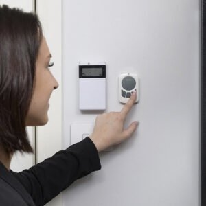 Merlin E148M Wall Mounted Remote Button Lifestyle