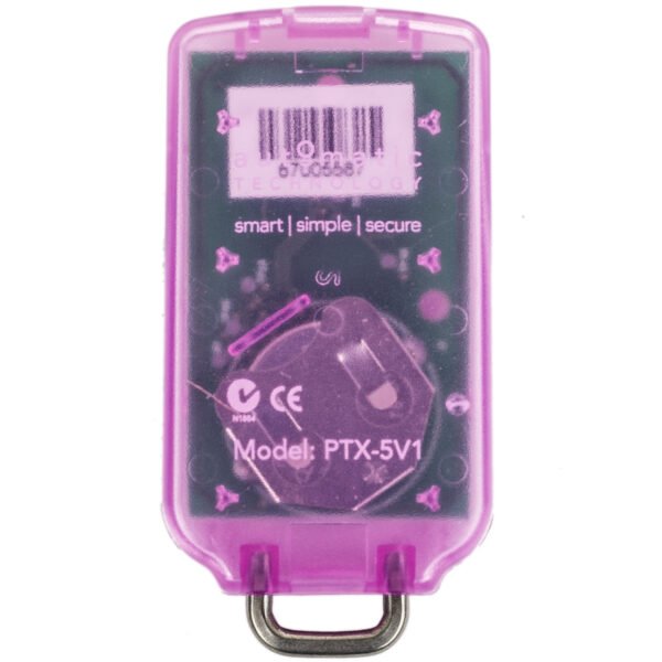Automatic Technology PTX-5v1 Pink TrioCode Remote Control Rear