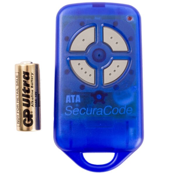 Automatic Technology PTX-4 SecuraCode Remote Control Keyring Front Battery