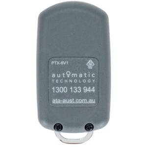 Automatic Technology PTX-6v1 Grey TrioCode 128 Remote Control Rear