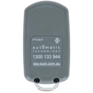 Automatic Technology PTX-6v1 Grey TrioCode 128 Remote Control Rear