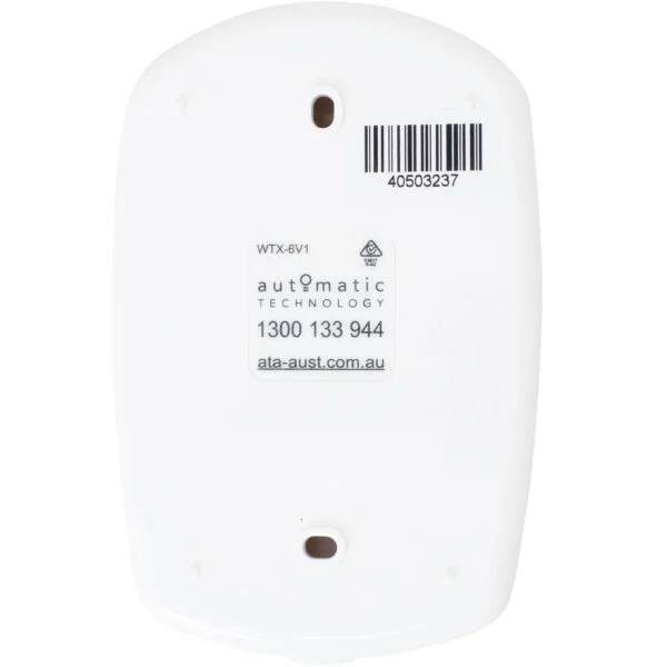 Automatic Technology WTX-6v1 Wireless Wall Button Remote Control Rear