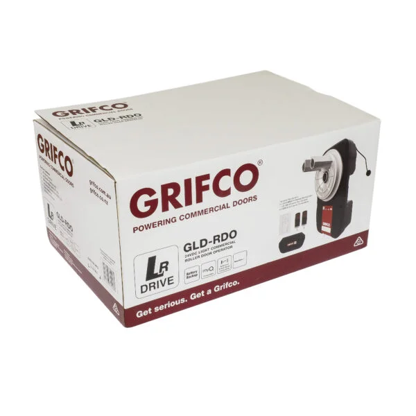 Grifco Light Commercial Roller Door Opener GLD-RDO LR Drive Packaging