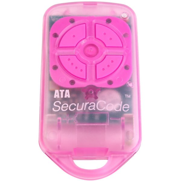 Automatic Technology PTX-4 Pink SecuraCode Remote Control Keyring Front