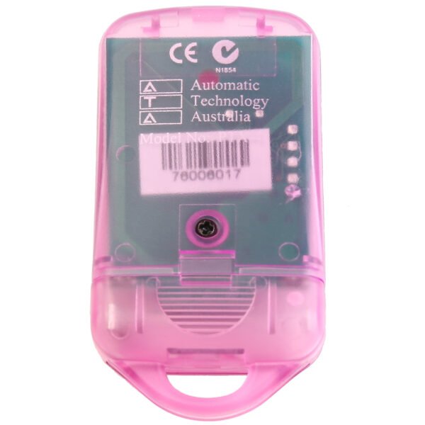 Automatic Technology PTX-4 Pink SecuraCode Remote Control Keyring Rear