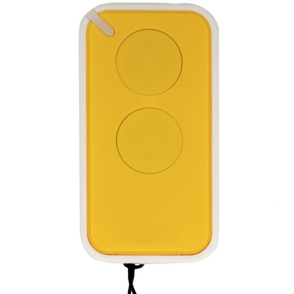 Nice Era-Inti Garage Door Remote Control Yellow Closeup