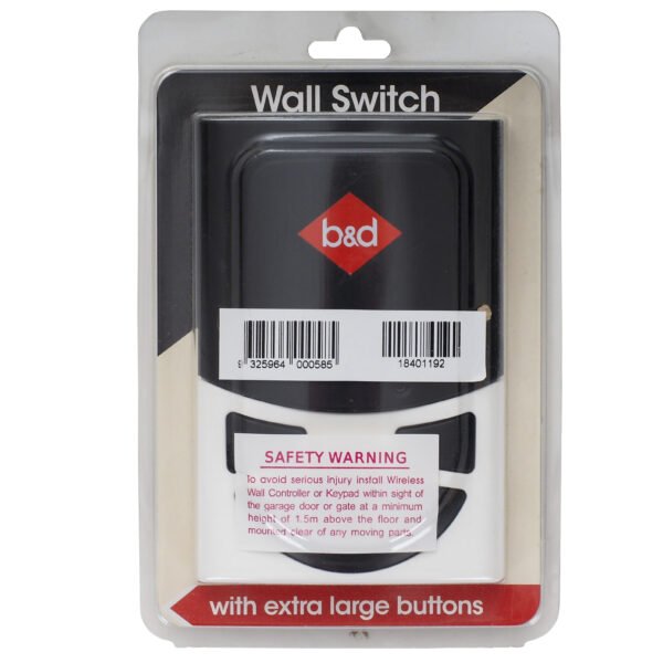 B&D Doors Wireless Wall Button WTB-7 Package