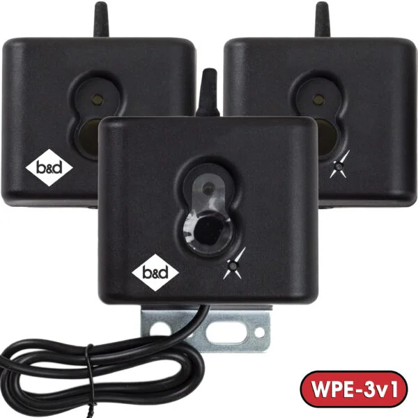 B&D Doors Wireless Safety PE Beam WPE-3v1 Photo Electric Kit