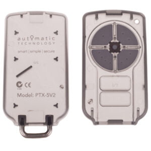 ATA PTX-5v2 Grey Button Replacement Garage Remote Case Split Front