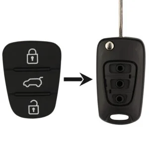 Hyundai Car Remote Replacement Buttons Case 3