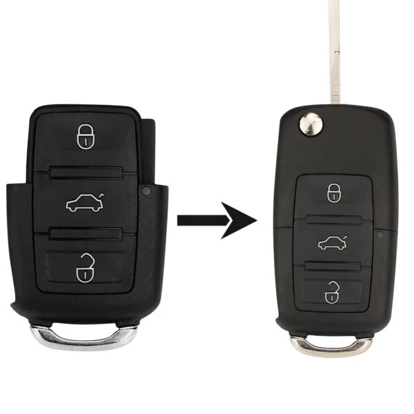 Volkswagon Car Remote Replacement Buttons Case