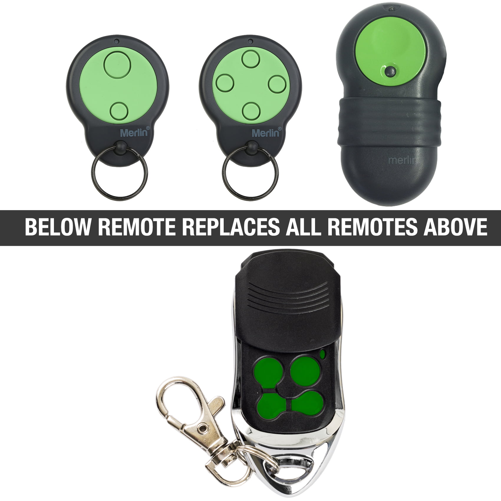 Remote Pro Compatible Merlin Garage Door Remote – Fits M832/M844/M842 & Prolift 230T/430R