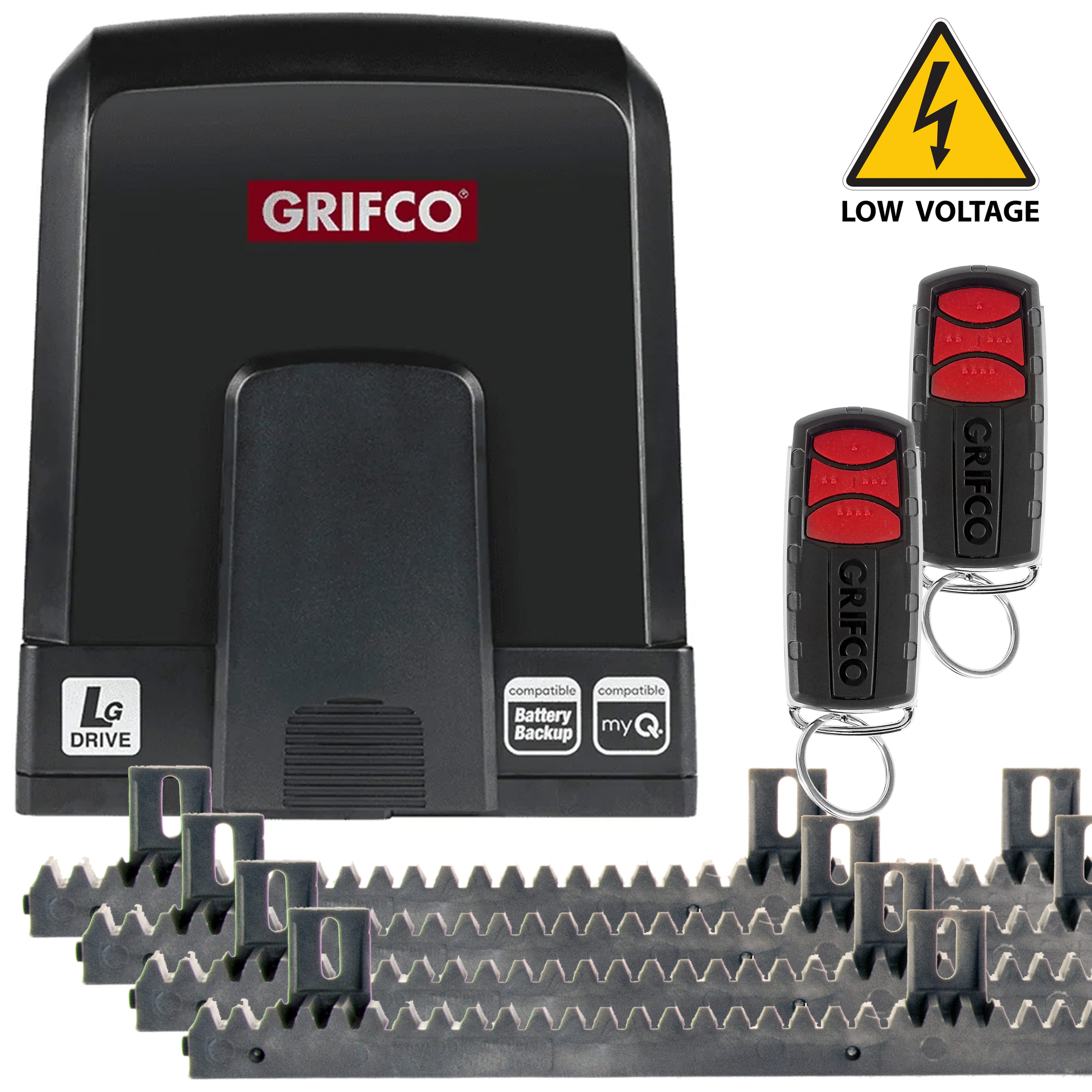 Grifco Sliding Gate Motor Low Voltage LG-Drive Opener + 4m Rack