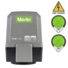 Merlin Articulated Arm Swinging Single Gate Opener Low Volt MGASK-LV