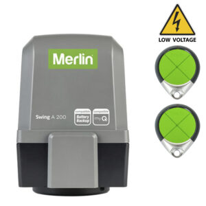 Merlin Articulated Arm Swinging Single Gate Opener Low Volt MGASK-LV