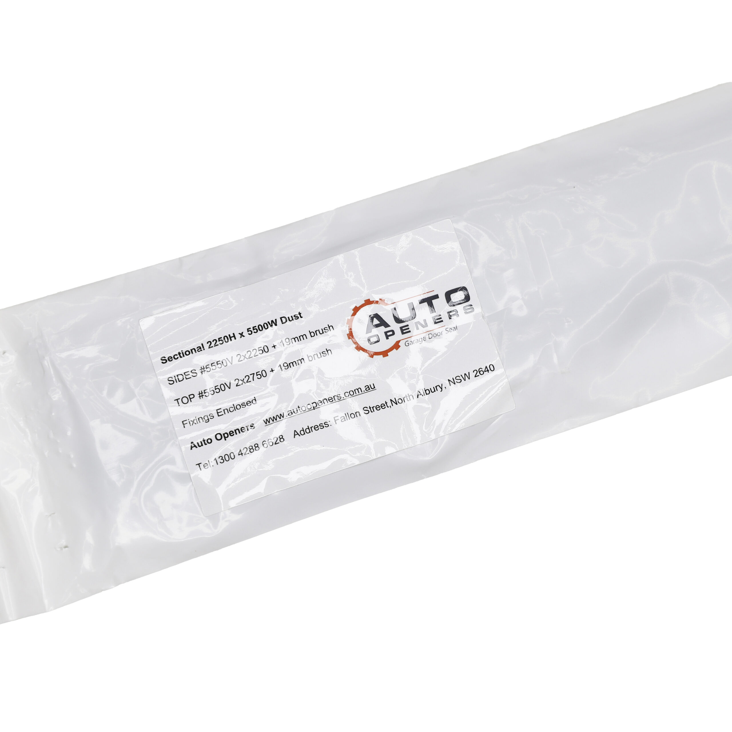 Garage Door Brush Seal Dual Kit – Flame Retardant 19mm – Sectional Doors up to 2250mm x 2500mm - Image 4